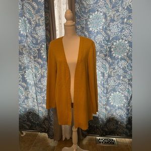 MARLED REUNITED CLOTHING women’s mustard yellow cardigan size large